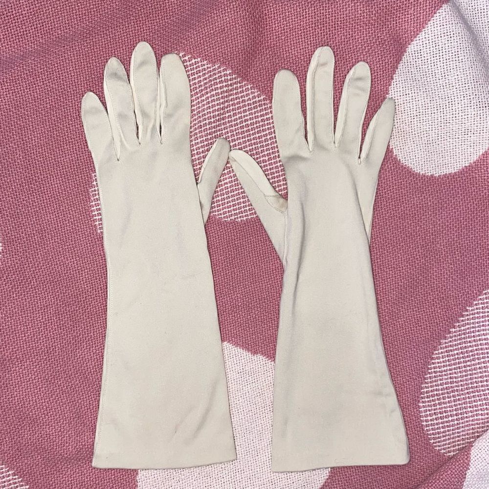 Vintage girls gloves beige size xs-small